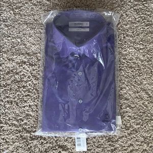 Murano Dark Purple Slim Fit Dress Shirt